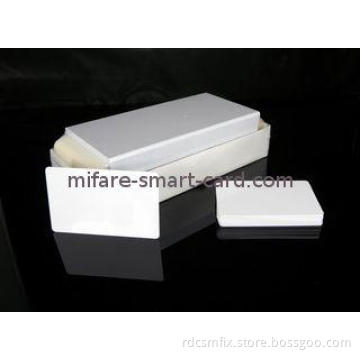 plain customized Scratch PVC White Card for Zebra card prin